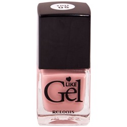 Лак для ногтей с гелевым эффектом Relouis Like Gel, тон 05 - Винтажный розовый