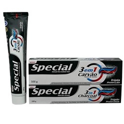 Зубная паста SPECIAL CHARCOAL 3в1 Бережное отбеливание с углем 100г (Индия)