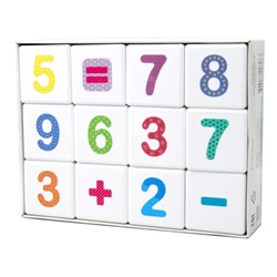 Кубики «Школа дошколят «Весёлая арифметика» 12 штук