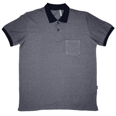 Рубашка-поло с карманом (Fayz-M), темно-синий