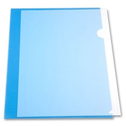 Папка-уголок (плотная) синяя 0.18мм E310/1blu (816353) Бюрократ