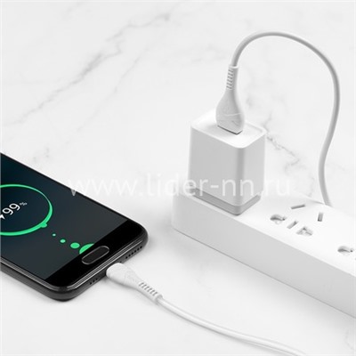 USB кабель для USB Type-C 1.0м HOCO X37 (белый)