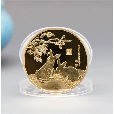 Сувенирная монета Кролик 20220811 Заказ от 3х шт.