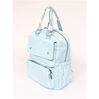 Рюкзак жен текстиль GF-6908,  1отд,  4внеш,  3внут/карм,  голубой 256303