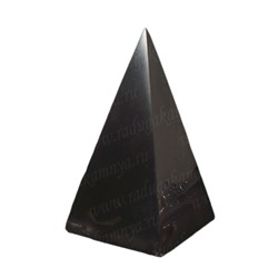 Пирамида из шунгита полированная высокая, размер основания 50-55мм