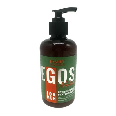 муж. EGOS Крем п/бритья Nature Восстанавливающий 285ml ДОЗАТОР Family Cosmetics