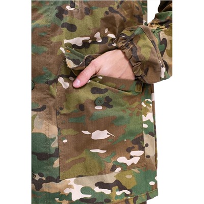 Костюм мужской "ГОРКА-М" куртка/брюки, цвет: кмф "Мультикам", ткань Рип-стоп