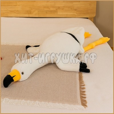 Мягкая игрушка подушка Белый Фламинго 150 см flw_150, flw_150