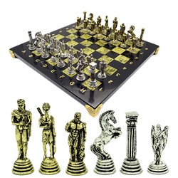 Шахматы подарочные с металлическими фигурами "Икар", 300*300мм