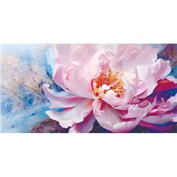 Конверт д/денег Поздравляю Розовый цветок на синем (вып.по 2шт.) 1-04-0448