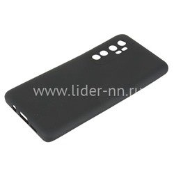 Задняя панель для Xiaomi Mi Note 10 Lite/CC 9 Pro Силикон матовый (черная)