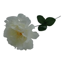 Цветок искусственный Пион 40см белый YL-18-1 (выпис.по 12шт)