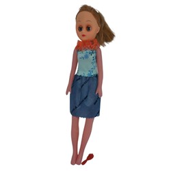 Кукла в платье + расческа 32*10см  / пакет В710-4