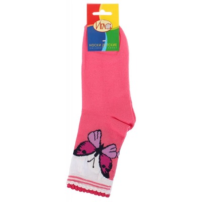 Носки Игла 45и-розовый-бабочка