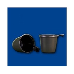 Чашка кофейная 200мл коричневая РР (1500/50)