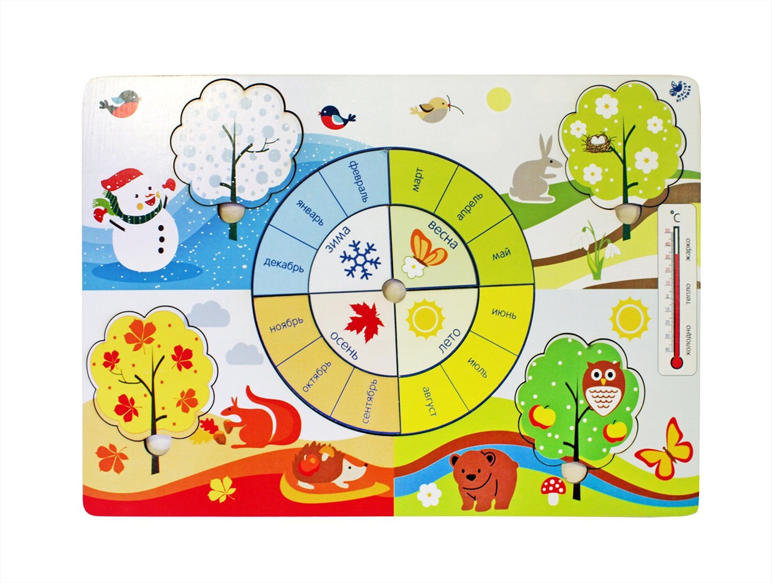 Детский календарь времена года