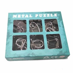 Набор головоломок 6 шт. Metall puzzle 14,2х12,3х2,8см металл 397003 SH 397003