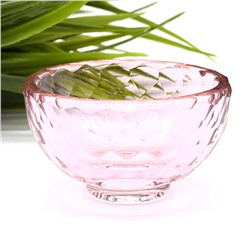 Пиала стеклянная цв. розовый 60*60*33мм