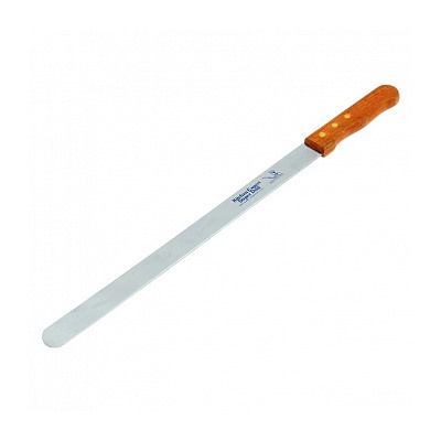 Нож для бисквита ровный край, 35 см (ручка дерево)