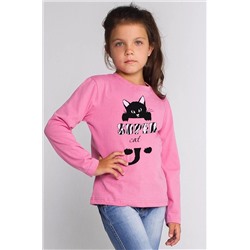 Лонгслив Super Cat / Розовый