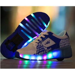 Роликовые кроссовки с подсветкой РК 504