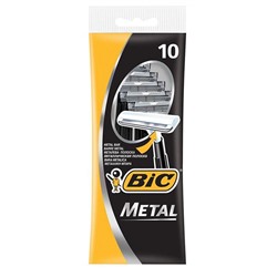 Станок BIC  METAL 10шт черный в пакете