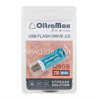USB Flash 128GB OltraMax (230) синий 2.0