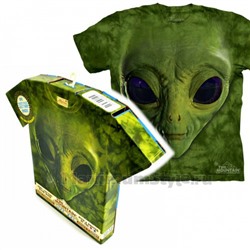 Футболка в подарочной коробке The Mountain "Green Alien Face"