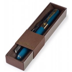 Ручка шариковая "MONACO" 0.5мм синяя в футляре (морская волна корпус, коричневая коробка) 20-0125/241 Bruno Visconti