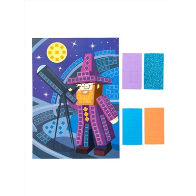 Аппликация для детей «Звездочет» (4 цвета, 200 элементов)