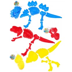 Песочный Набор Динозавр (формочки, в ассорт., в сетке, от 3 лет) ИК-2333, (Рыжий кот)