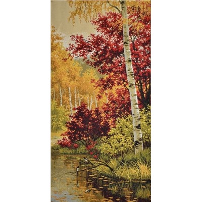 Желто-красная осень- гобеленовая картина