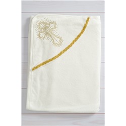 Полотенце крестильное из махры золото
