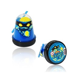 Игрушка ТМ "Slime "Ninja" арт.S130-1 2 в 1 смешивай цвета, синий и желтый, 130 г. "боится холода"