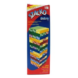 14 Настольная игра Дженга-Uno Stacko 27*9см / коробка 0149EZ АКЦИЯ! СКИДКА 15%