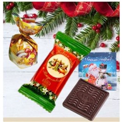 Шоколадные новогодние конфеты ассорти. Вес 500г. Атаг Вологда