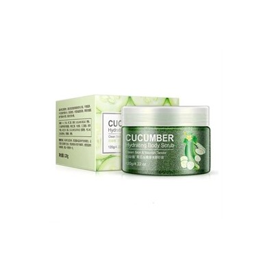(Срок до 01.07.23) Скраб для тела Bioaqua Cucumber Hydrating Body Cream 120ml Грецкий орех и Огурец