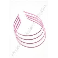 Ободки атласные 0,5 см, металл (20 шт) SF-1464, розовый №005