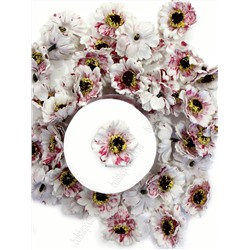 Головки цветов "Мак" 4 см (50 шт) SF-3005, белый