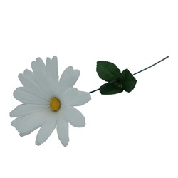 Цветок искусственный Ромашка 40см белая YL-11-1 (вып.по 10шт.)