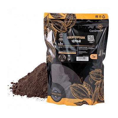 Какао порошок B.Callebaut Черный, жирн.12%, 1 кг