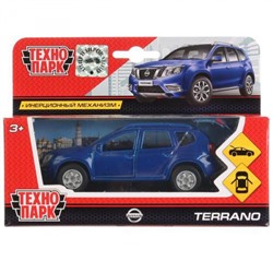 Модель Инерционная Технопарк NISSAN TERRANO (12см, металл, открываются двери и багажник, синяя, в коробке) SB-17-47-NT-N(BU)-WB, (Shantou City Daxiang Plastic Toy Products Co., Ltd)