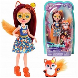 Mattel. Кукла "Enchantimals Felicity Fox & Flick" Фелисити Лис и Фликарт арт.FXM71 (фикс.цена)