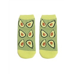 Короткие носки р.35-40 "fruit" avocado