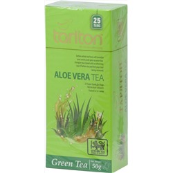 TARLTON. В пакетиках. Зеленый чай «Алоэ Вера» 50 гр. карт.пачка, 25 пак.