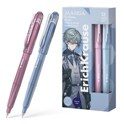 Ручка гел. син. Erich Krause Manga G-Glass Stick 0,5мм глянц. корпус 61305