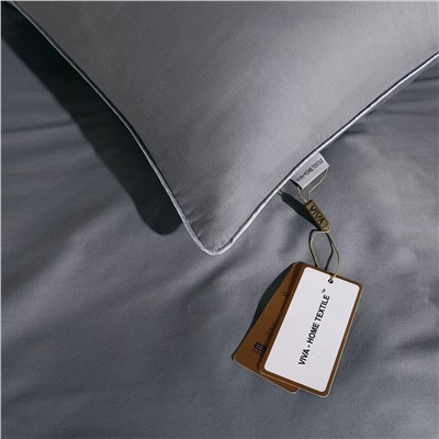Комплект постельного белья Однотонный Сатин Элитный на резинке OCER014