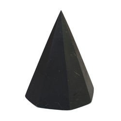 Пирамида из шунгита 8-гранная неполированная, размер основания 70-75мм