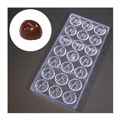 Форма для шоколада (поликарбонат) DOPPIA SFERA, Bake ware, 21 ячейка