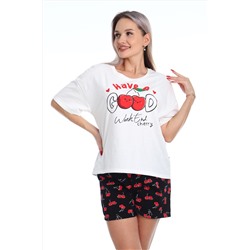 Пижама с шортами Очарование 0к-056к